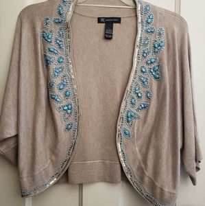 INC Tribal Escapes open front Bolero